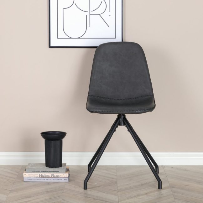 Söögitoa toolid Polar 2tk 54x44x88 cm Must