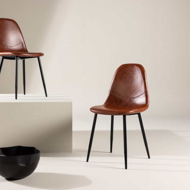 Köögitoolid Polar 2tk 53x88x46 cm Pruun