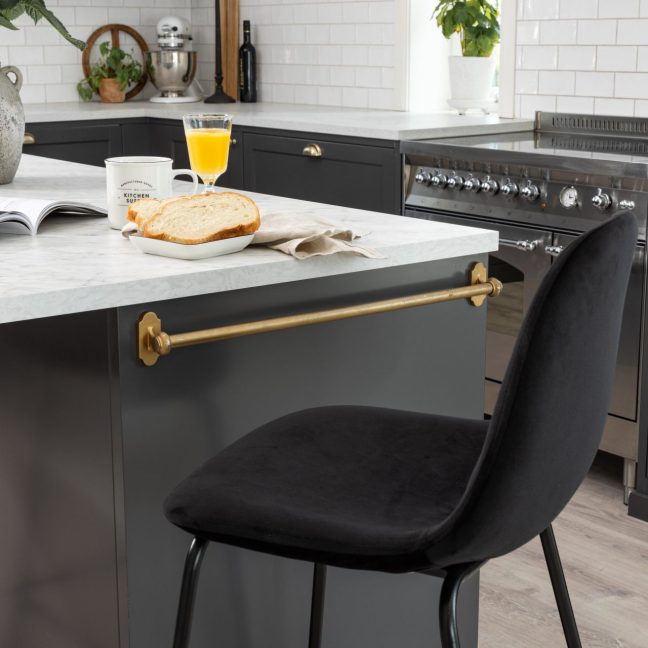 Baaritool must 2 tk Polar 43x42x105 cm