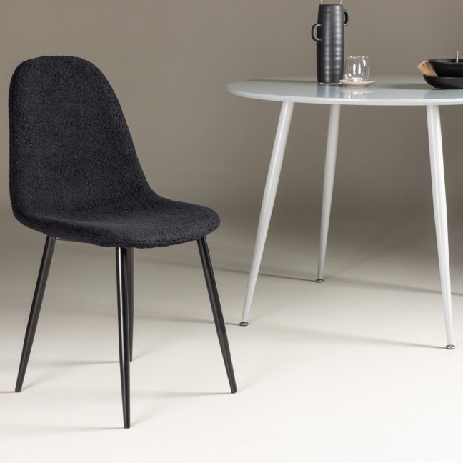 Söögilaua toolid 2tk Polar 53x88x46 cm Must