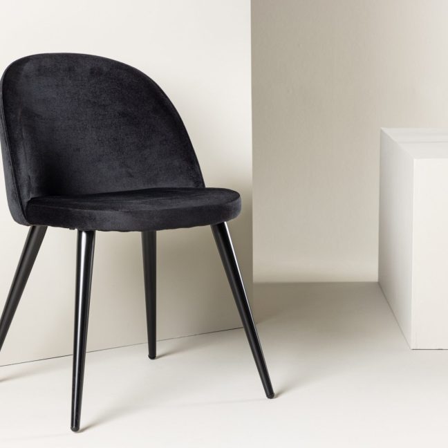 Söögitoolid Matstol 2tk 57x50x77 Must