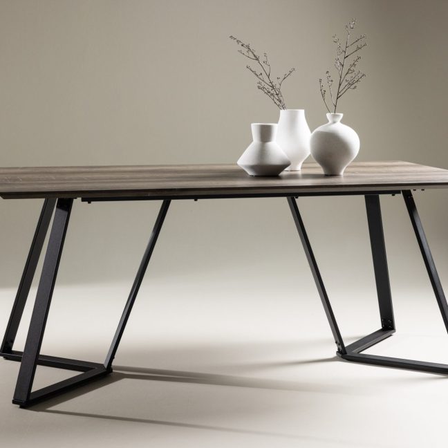 Must söögilaud Marina Matbord 180x90x75