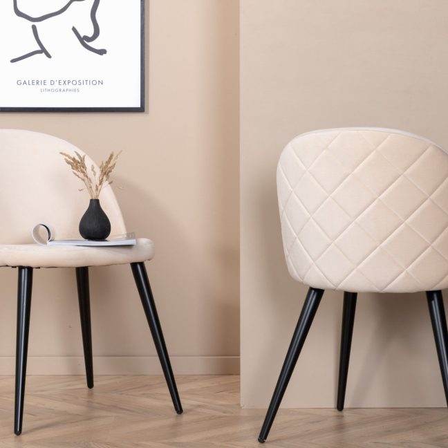 Köögitoolid 2 tk 57x77x50 cm Beež