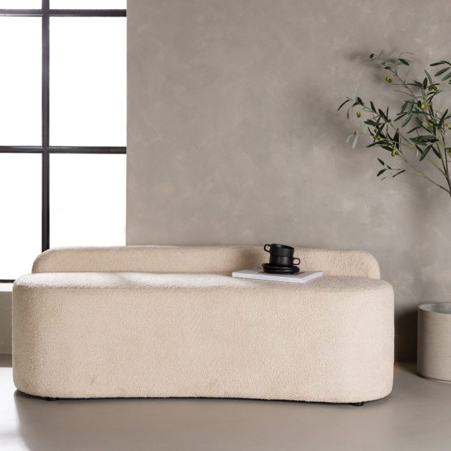 Kanapee diivan Pocatello 160x57 cm Valge