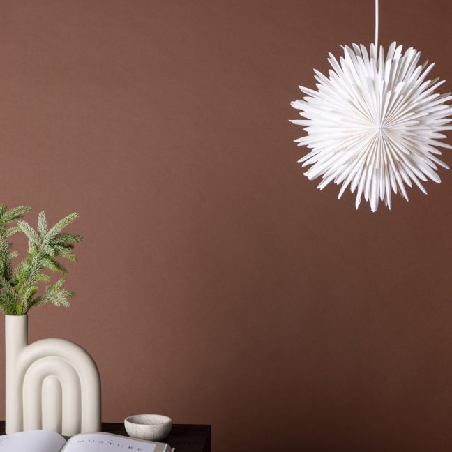 Rippvalgusti valge Sälen 35 cm