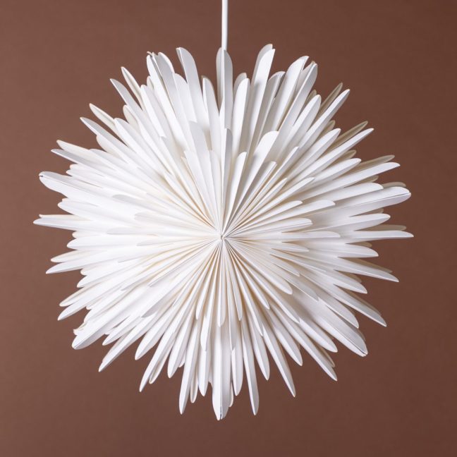 Rippvalgusti valge Sälen 35 cm