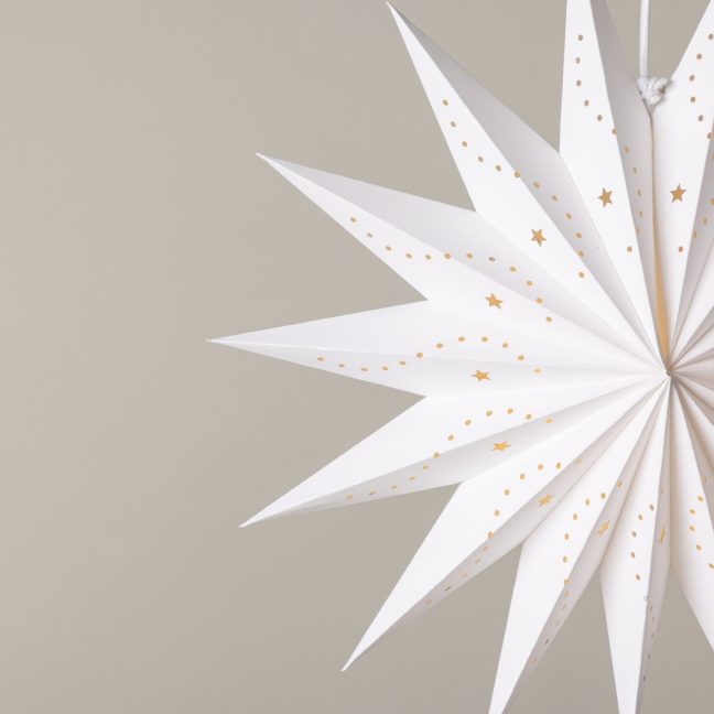 Rippvalgusti valge Lindvallen 51 cm