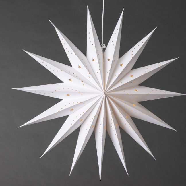 Rippvalgusti valge Lindvallen 60 cm