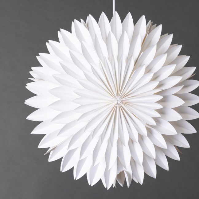 Rippvalgusti valge Storlien 46 cm