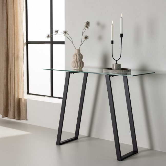 Must konsoollaud Horten 40x100 cm
