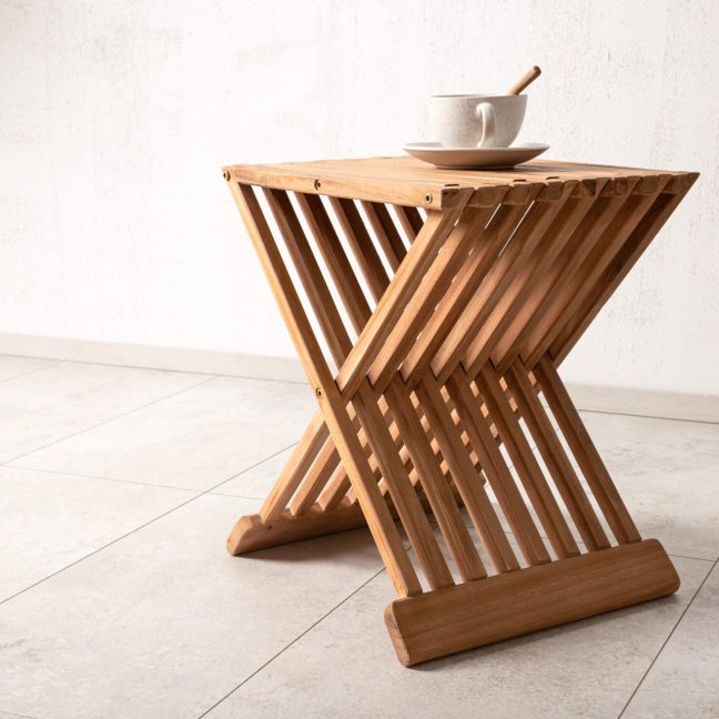 Kokkupandav aialaud Ghana 40x40 tiikpuu