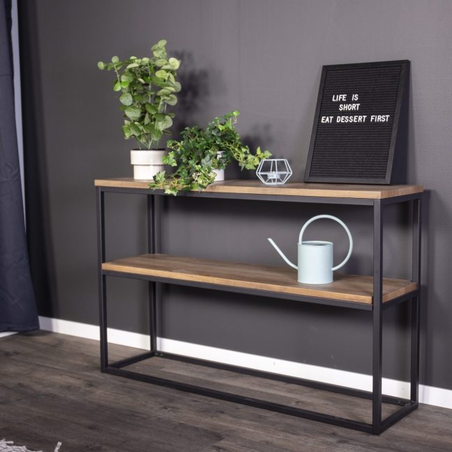 Konsoollaud Rise 110x30 cm Must