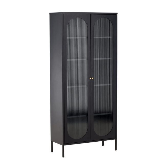 Metallist kapp Lima 80x180 cm Must