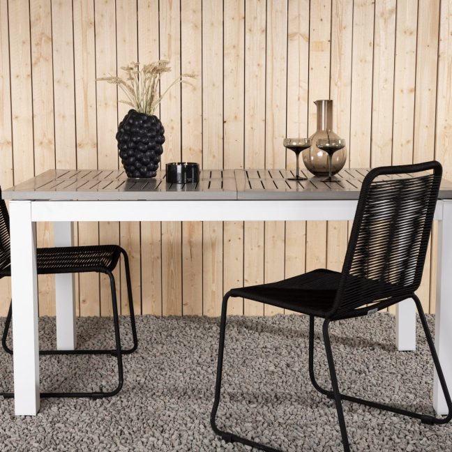 Alumiiniumist aialaud 74x152x90 cm Valge