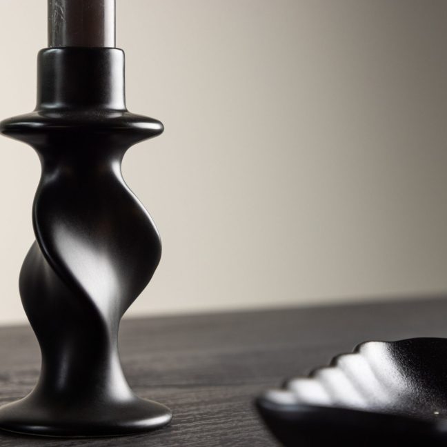 Küünlajalg must Glory 2x6x12 cm Matt