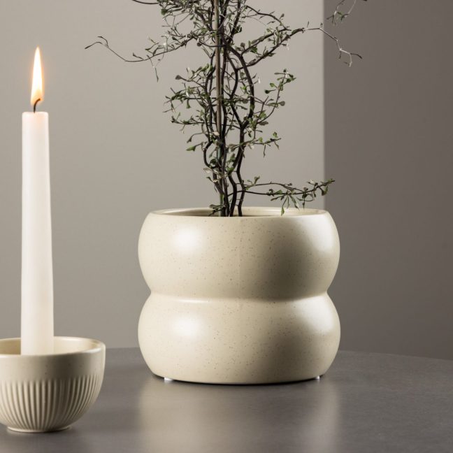 Lillepott Dapne 16x16x13 cm Beež