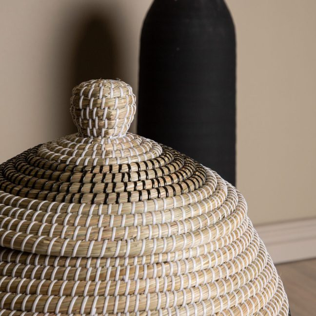 Hoiukorv Chennai looduslik 33 cm beež