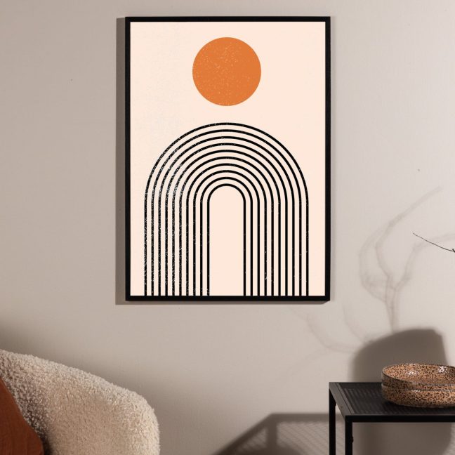 Seinapilt Tempel 21x30 cm Beež