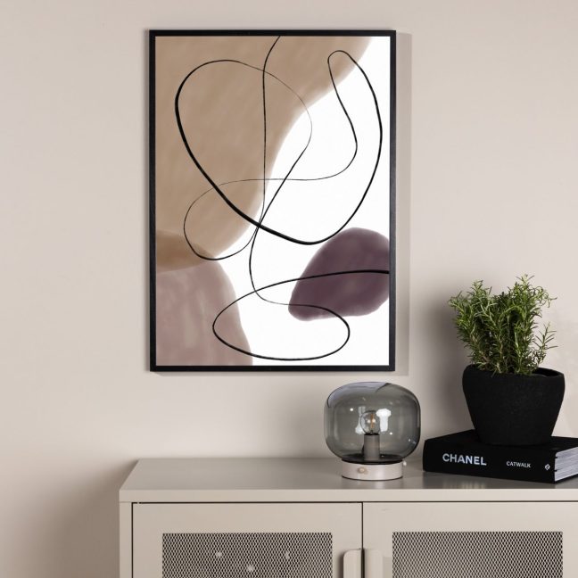 Seinapilt Jooned 21x30 cm Beež