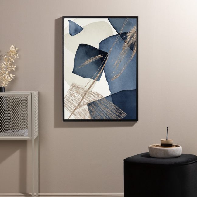 Seinapilt Sinine Keeris 21x30 cm Beež