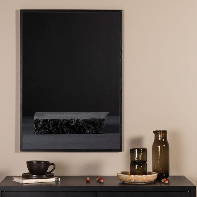 Seinapilt Must Kivi 70x100 cm Must