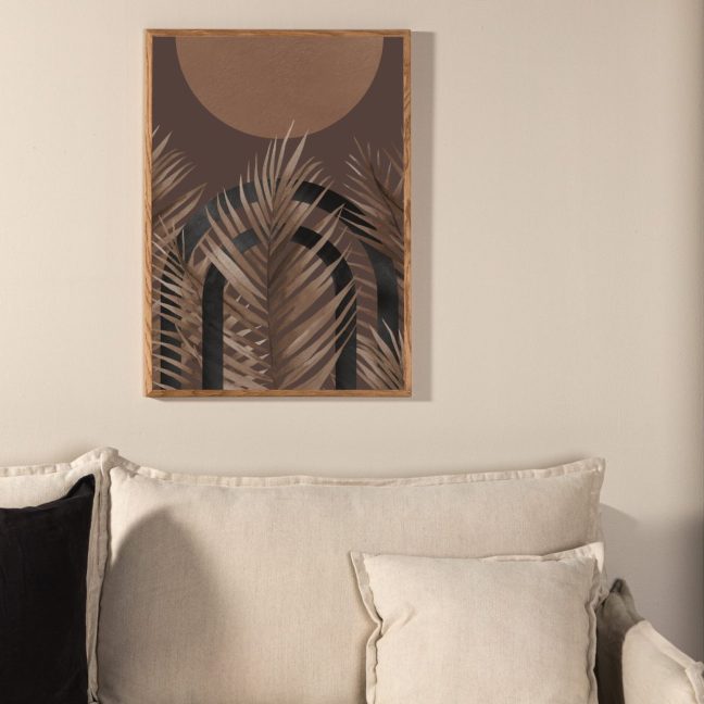 Seinapilt Struktuurid 50x70 Pruun