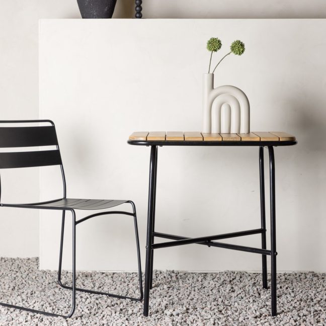 Metallist aialaud Holmbeck 88x70x74 Must