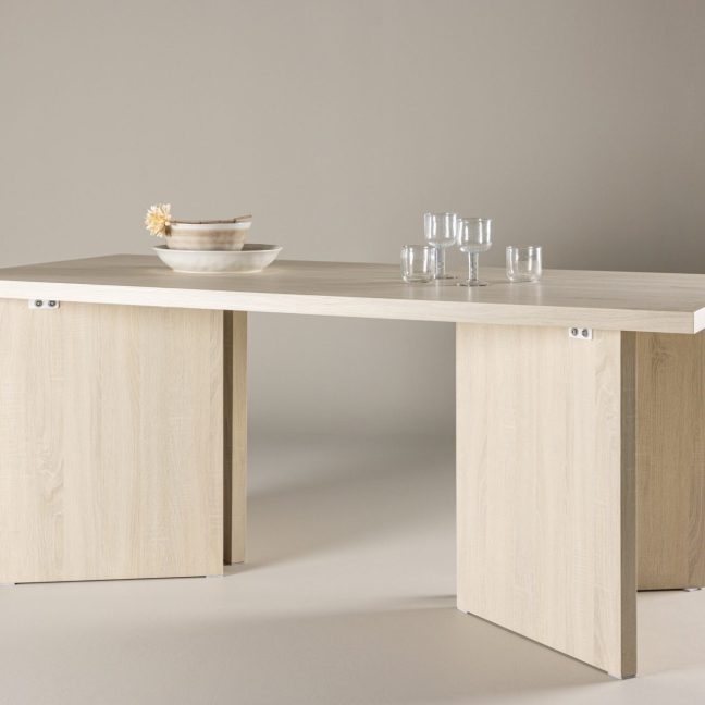 Söögilaud Bassholmen 90x180 cm valge pesu