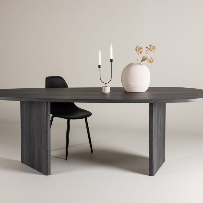 Suur söögilaud Grönvik 220x100 cm Must