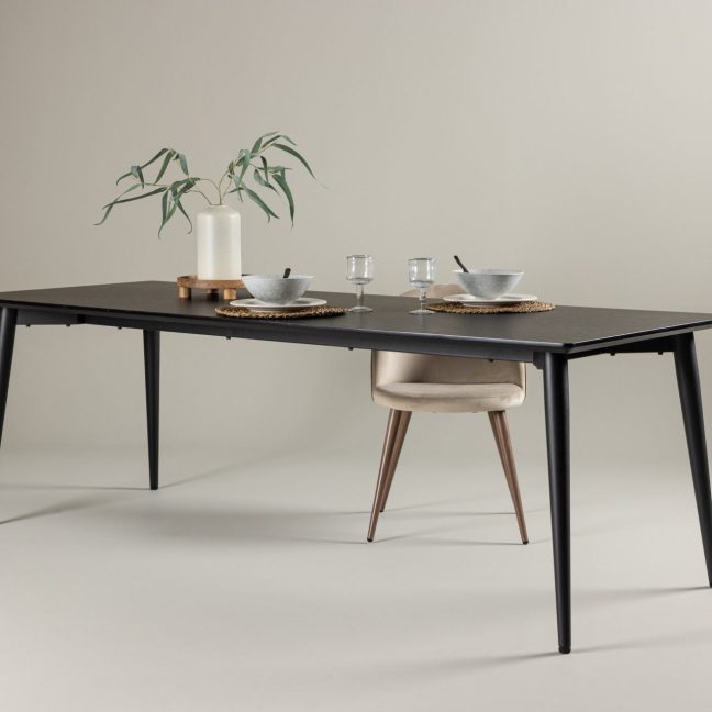 Suur söögilaud Ellis 85x230 cm Must