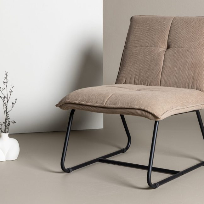 Tugitool Madison 77x59x79 cm Pruun