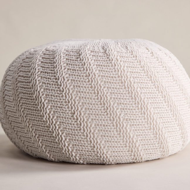 Punutud tumba Ted 45 cm Kreemjas