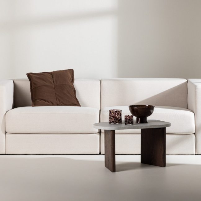 Kolmekohaline diivan 94x238x70 cm Valge