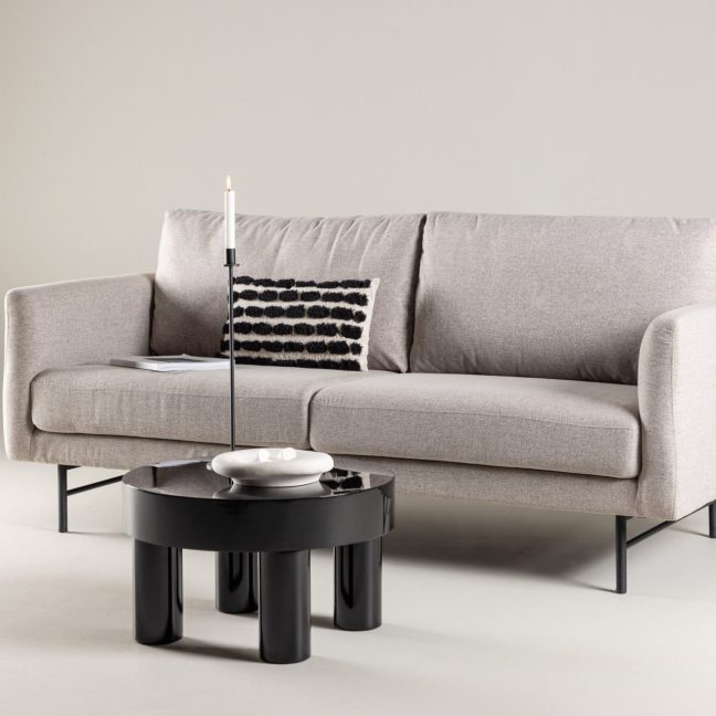 Kolmekohaline diivan Sky 88x198x69 cm Pruun