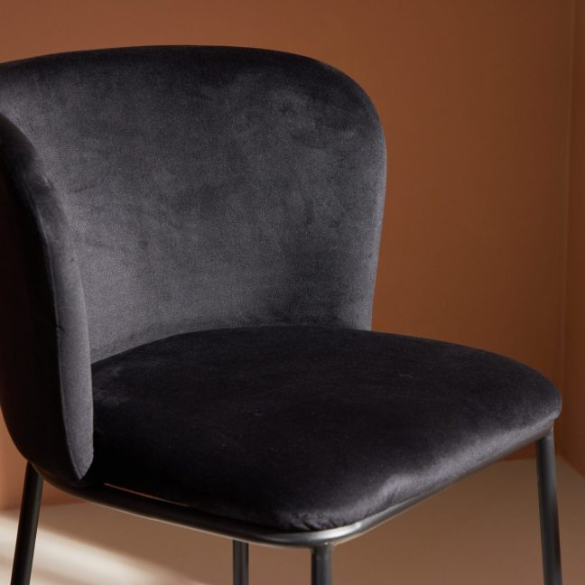 Söögilaua toolid 2tk Edina 56x58x76 Must