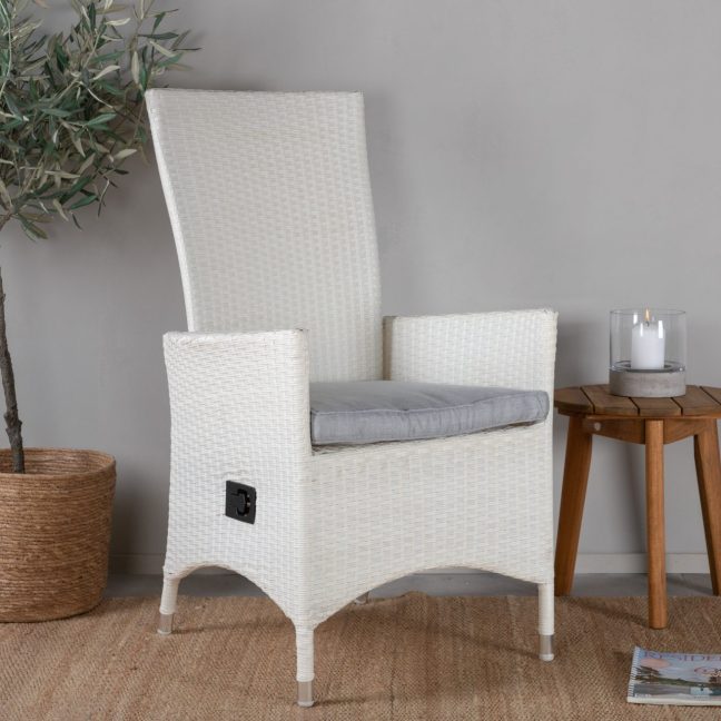 Punutud aiatoolid Padova Valge