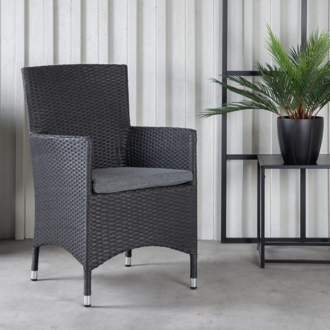 Punutud aiatoolid Malin 2tk Must