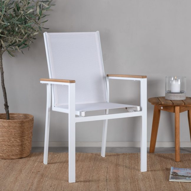 Valged aiatoolid Texas 2tk 60x56x90 cm