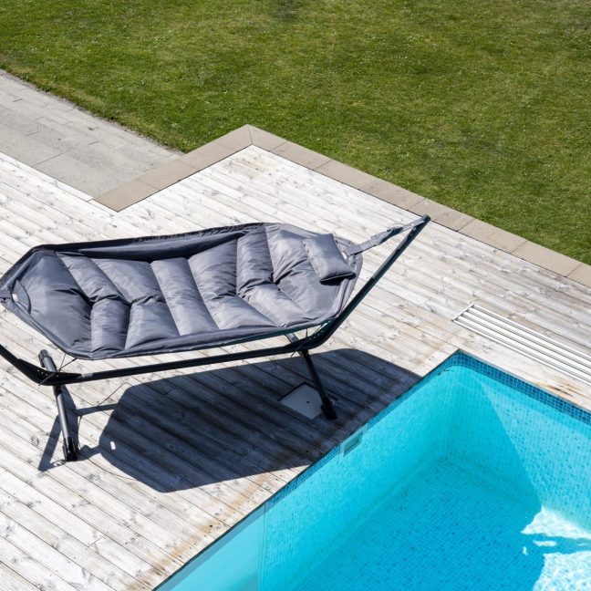 Võrkkiik Niño 104x305x115 cm Must