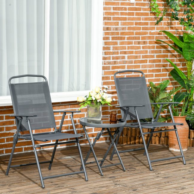 Aiamööbli komplekt Bistro tumehall