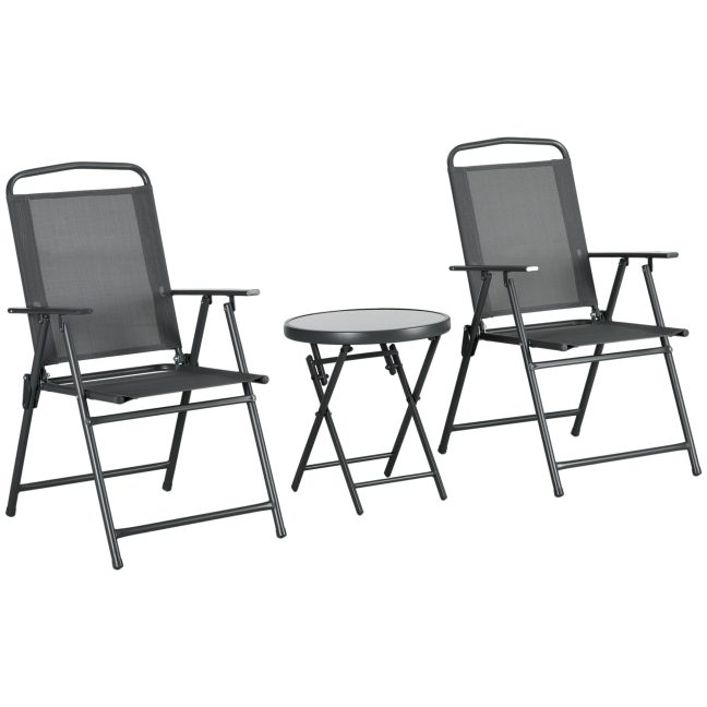 Aiamööbli komplekt Bistro tumehall