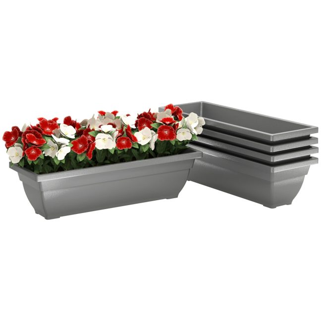 Lillekast terrassile 59x21x16 cm hall