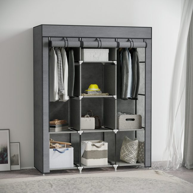 Riidest riidekapp 125x43x162.5 cm Tumehall