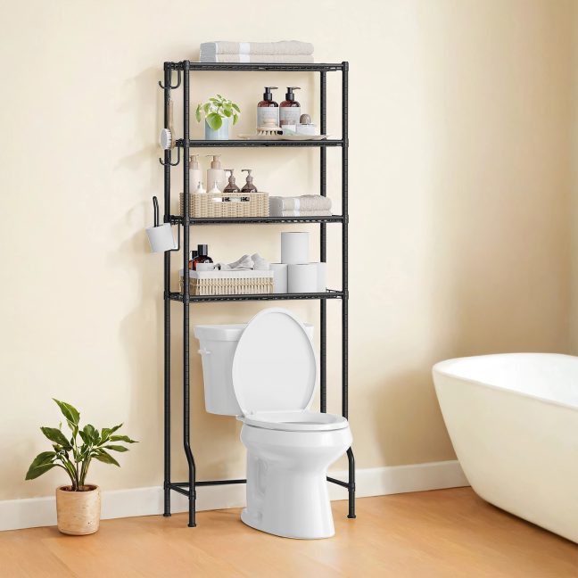 WC riiul 30x63x176 cm Must