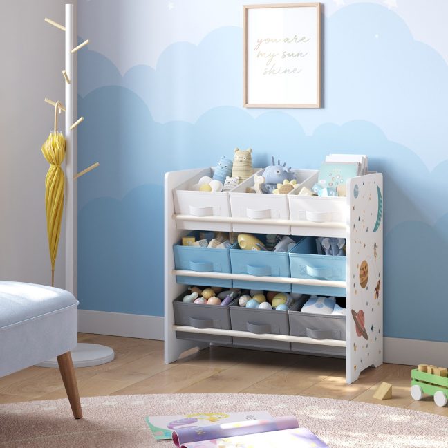 Laste riiul 295 x 625 x 60 cm Pilvevalge