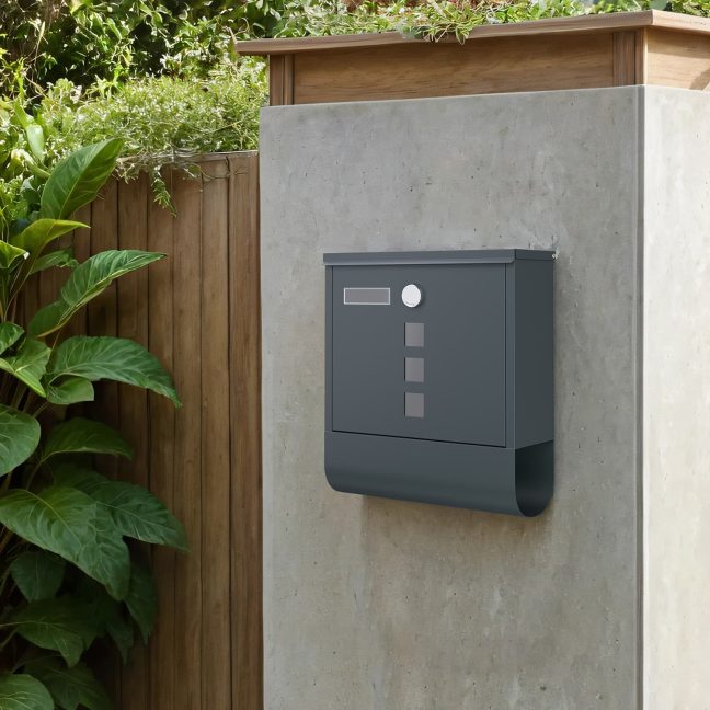 Postkast XXL 11 x 37 x 37 cm Antratsiithall