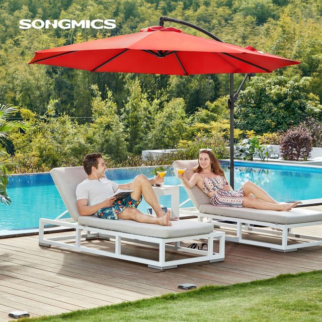 Päikesevari terrassile 300 cm Punane
