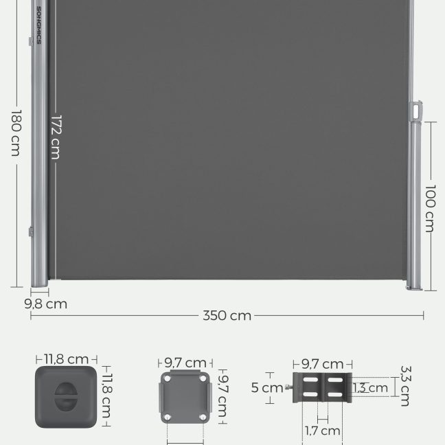 Markiis 180x350 cm hall