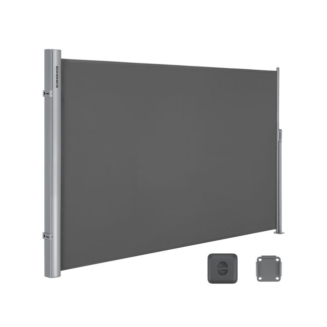 Külgmarkiis terrassile 200 x 350 cm antratsiit