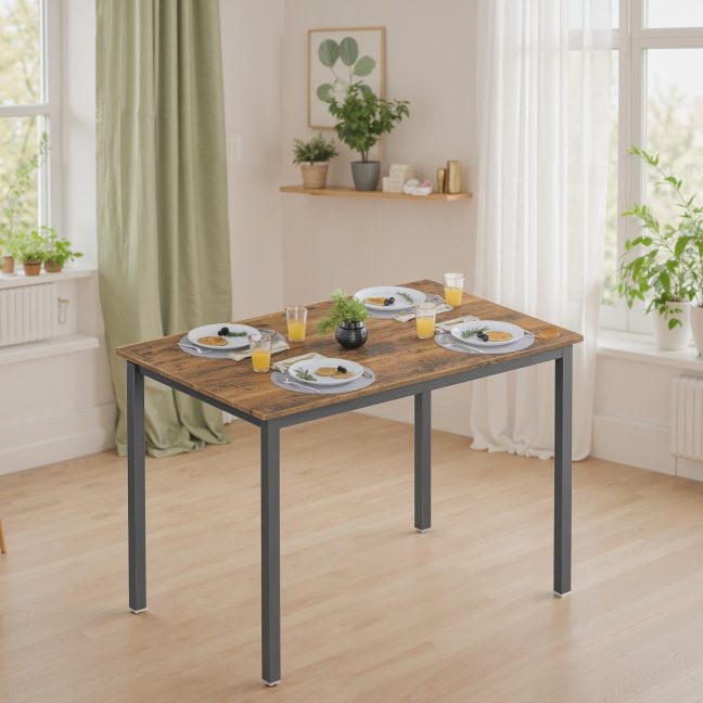 Söögilaud 70 x 110 x 77 cm Must